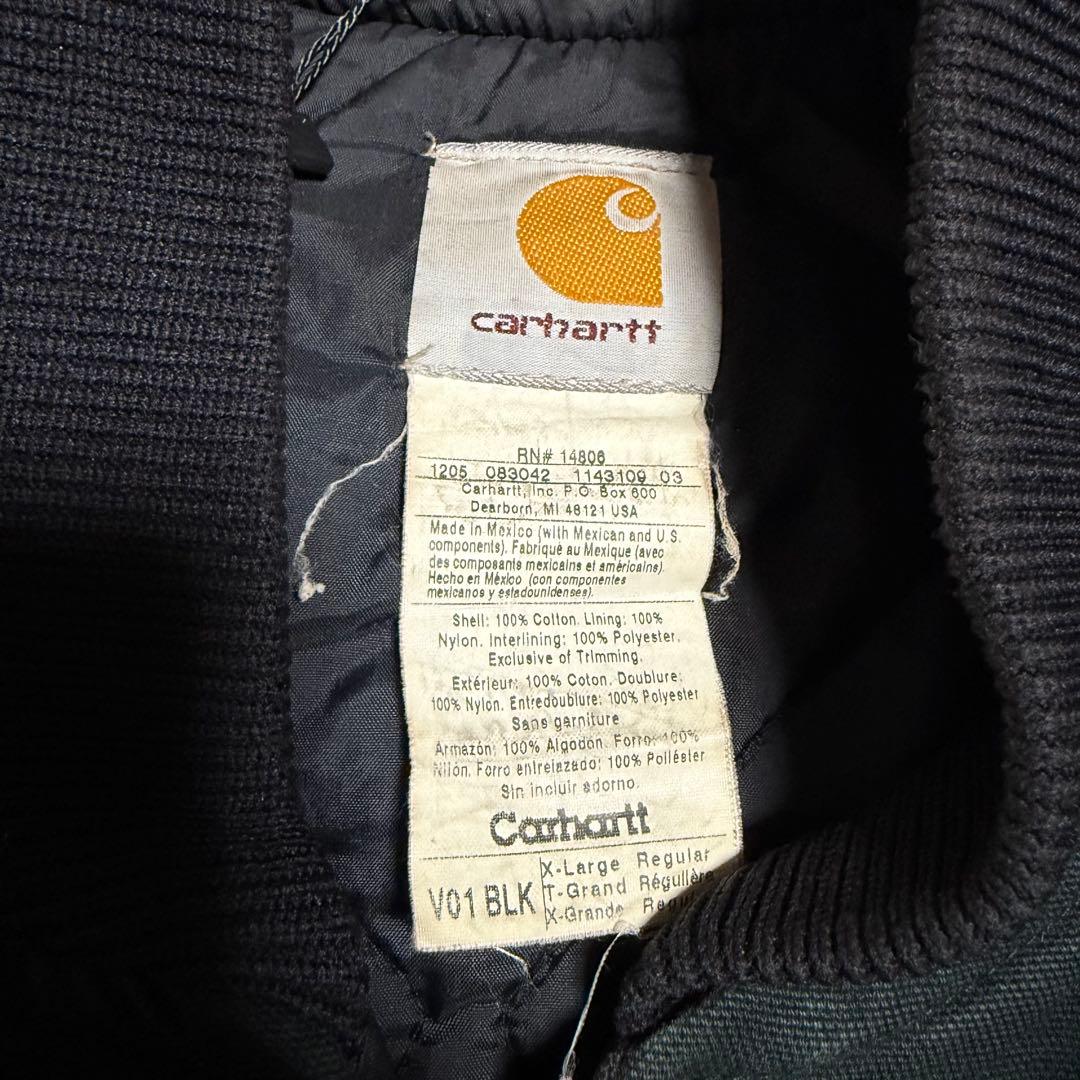 Carhartt カーハート ダックベスト 裏地キルティング ブラック XL