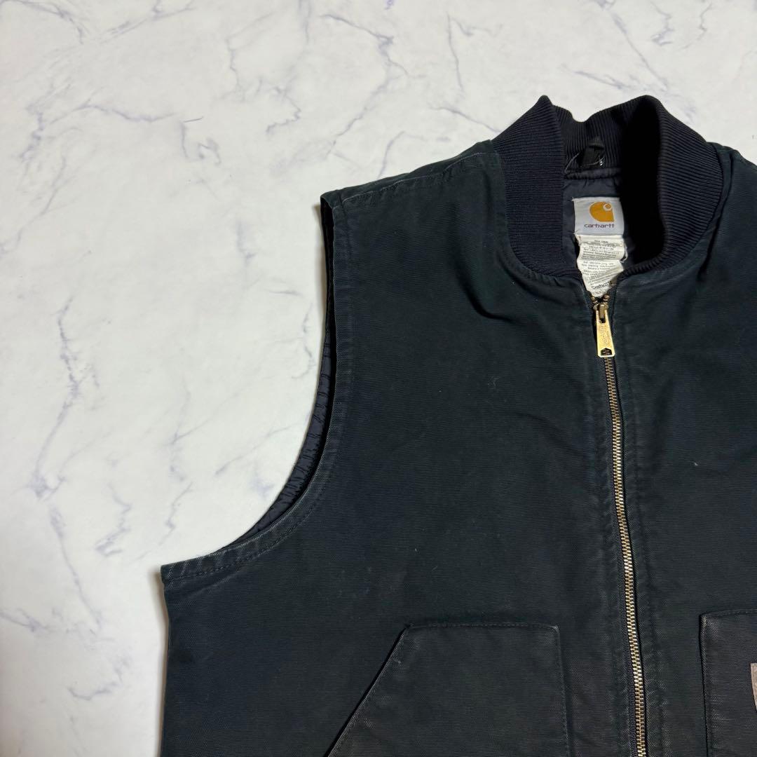 Carhartt カーハート ダックベスト 裏地キルティング ブラック XL