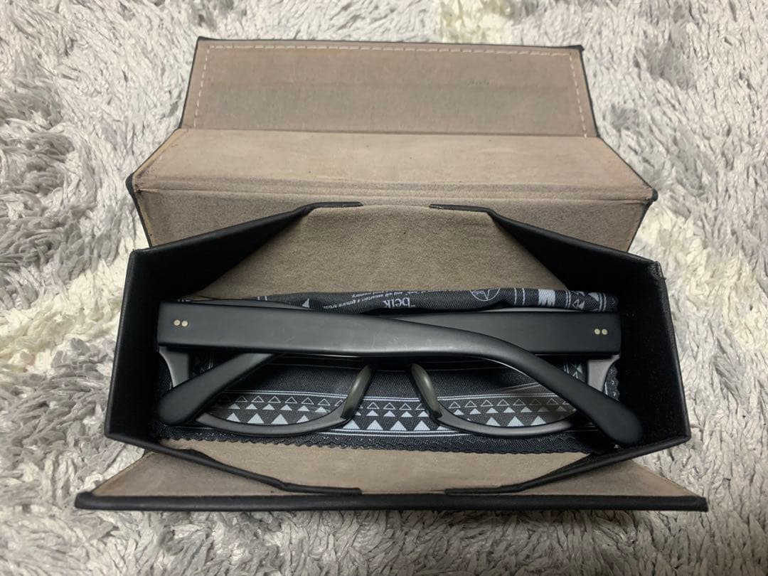 beik 伊達眼鏡 艶消しブラック