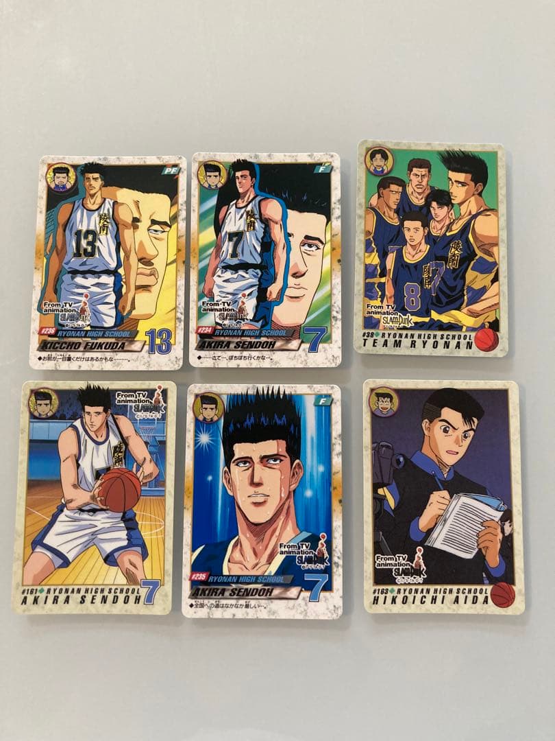 スラムダンク　カードダス　陵南仙道福田など　6枚まとめ売り