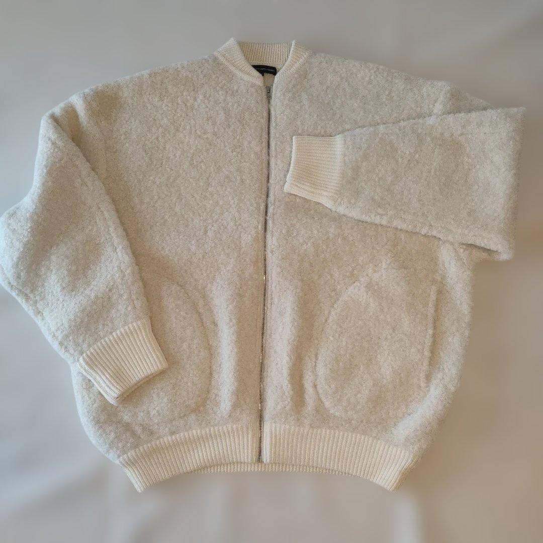 23区　アルパカ入りニットブルゾン