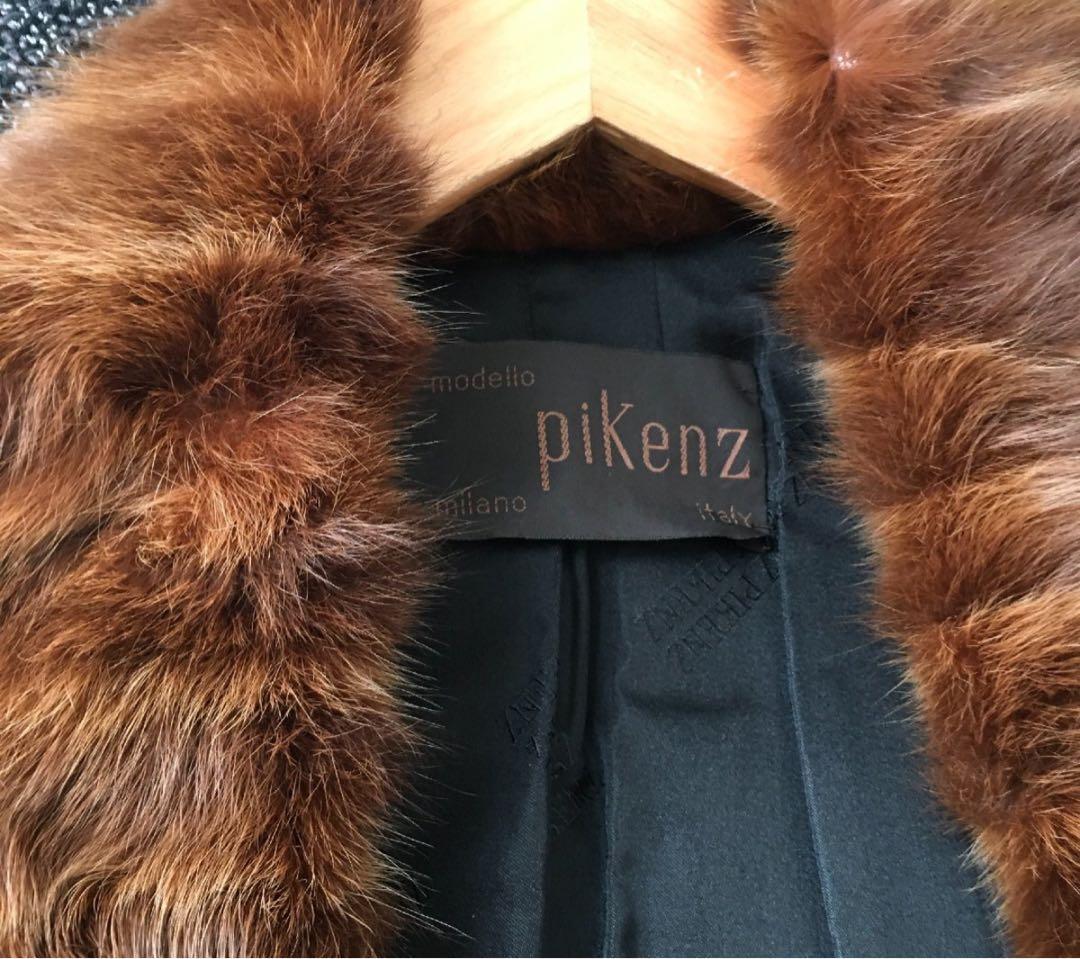 美品 　PIKENZ MILANO　イタリア製　毛皮　コート