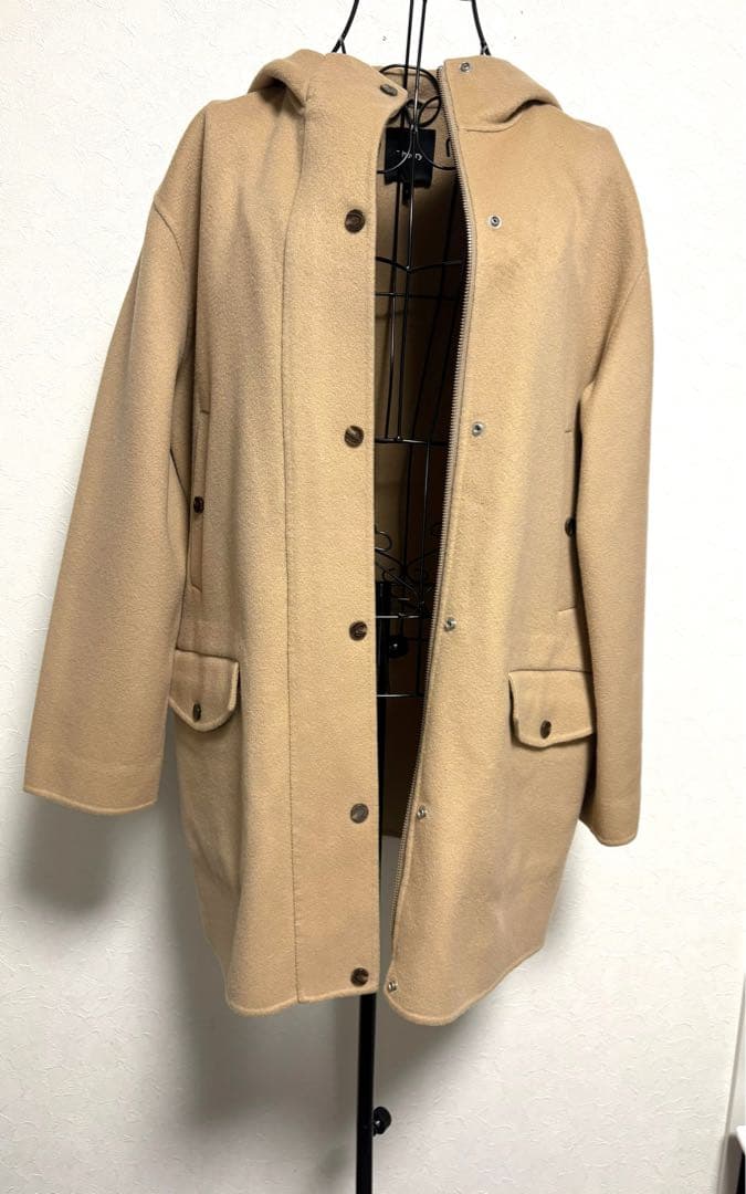Theory フード付きコートSベージュ 定価97,900円