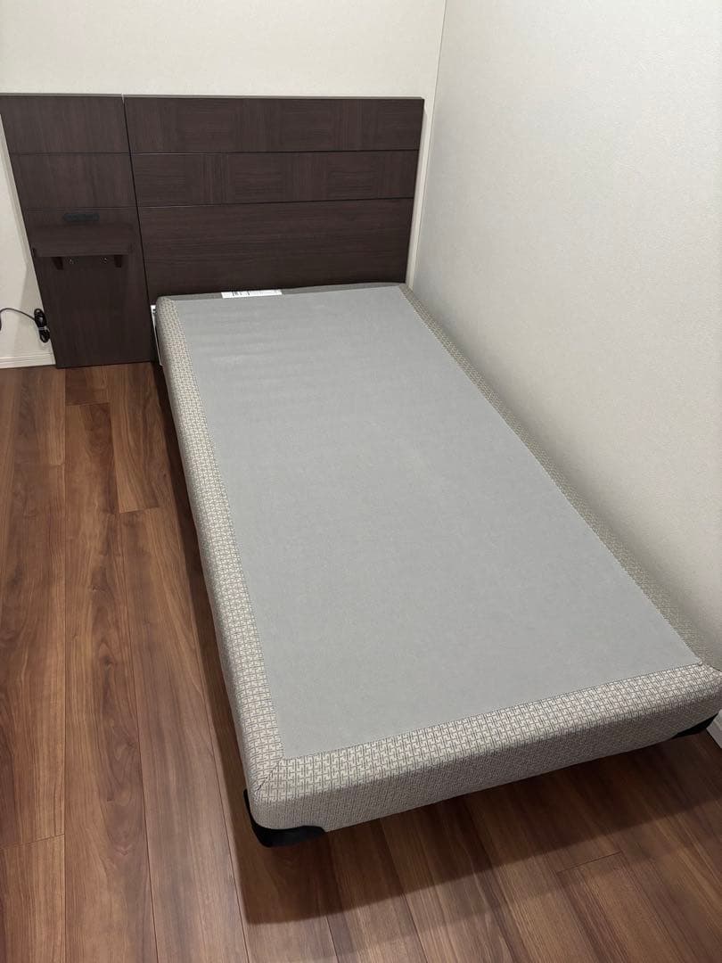 【さや】大塚家具 シングルベッドフレーム ダークブラウン