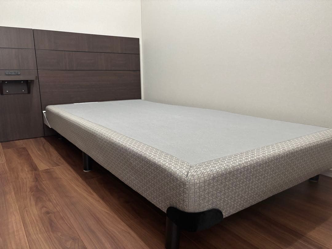 【さや】大塚家具 シングルベッドフレーム ダークブラウン