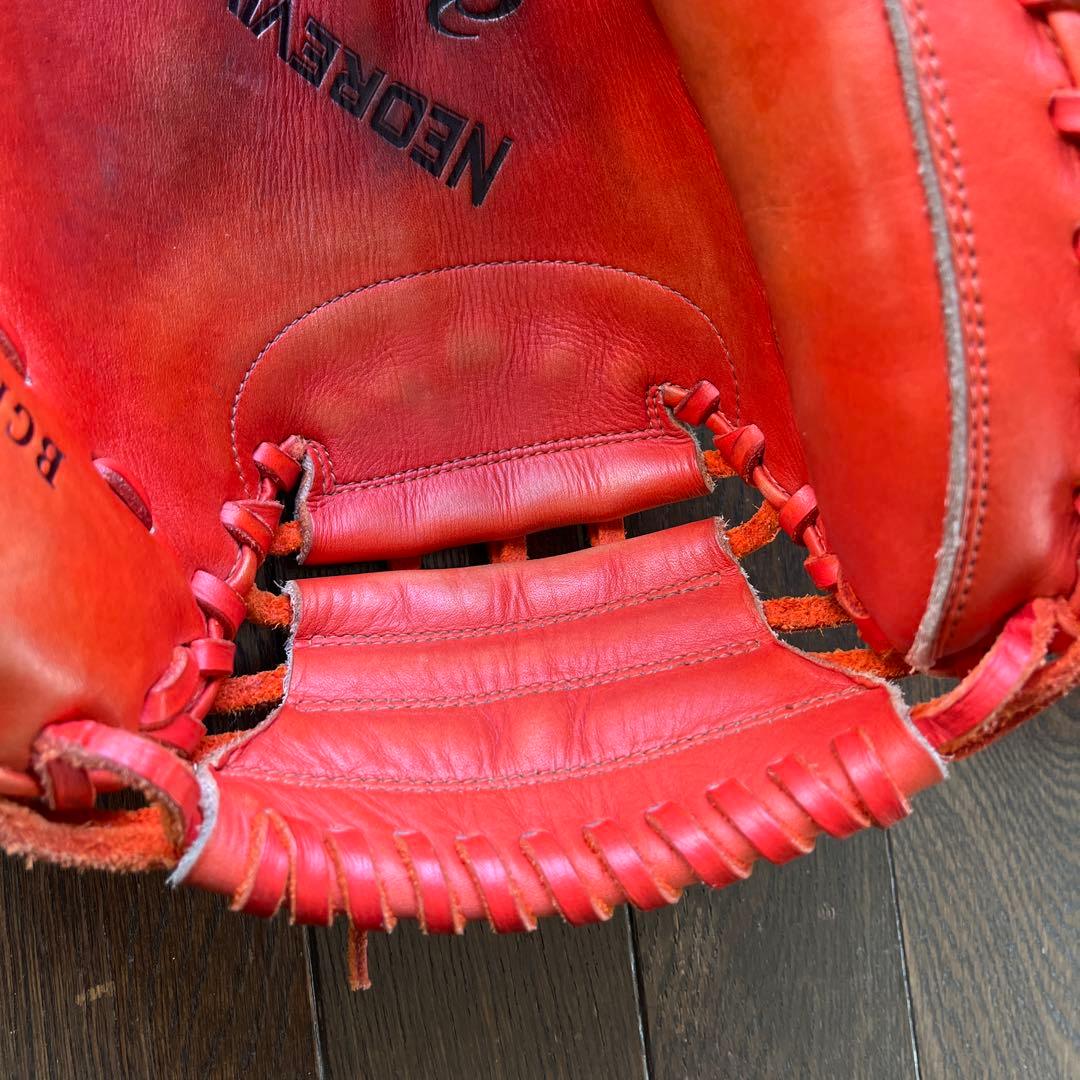 硬式用キャッチャーミット asics製NEOREVIVE BGH8MCオレンジ