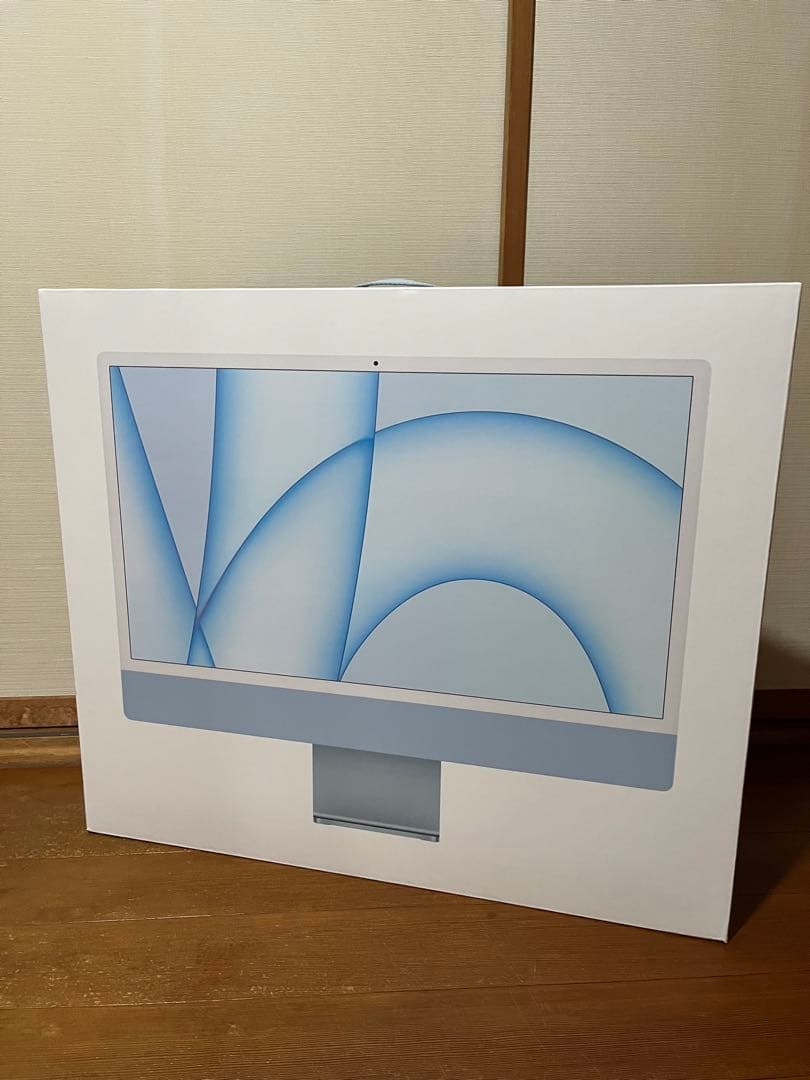 iMac M1 ブルー 8-256GB GPU8 ポート4 touchID付き