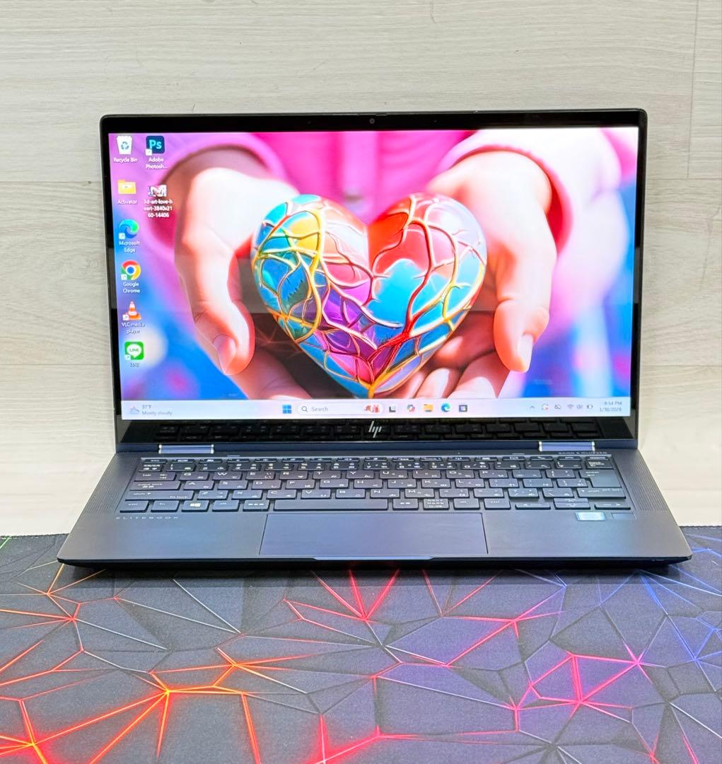 タッチ8世代Corei7ノートhp Elite Dragonfly/16GB