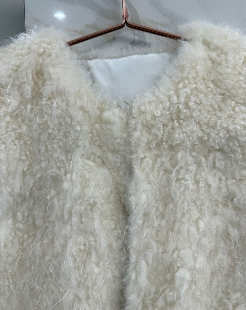 石井毛皮　u-big カシミヤファーベスト