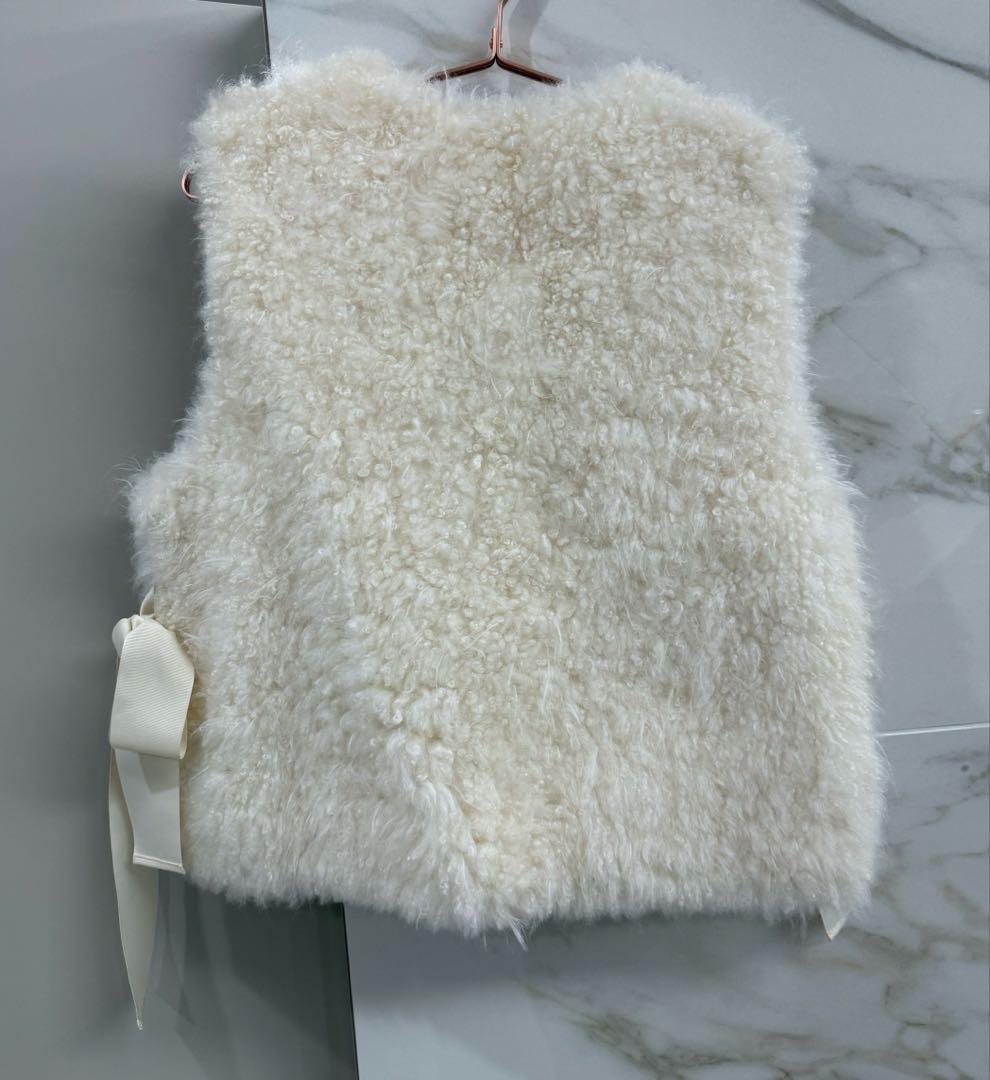 石井毛皮　u-big カシミヤファーベスト