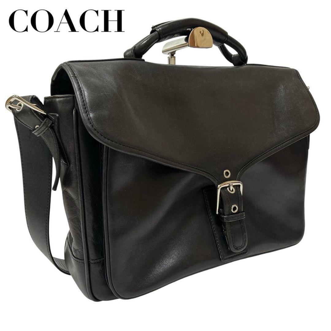 美品✨COACH コーチ ビジネスバッグ 2way A4収納可 ショルダー 本革