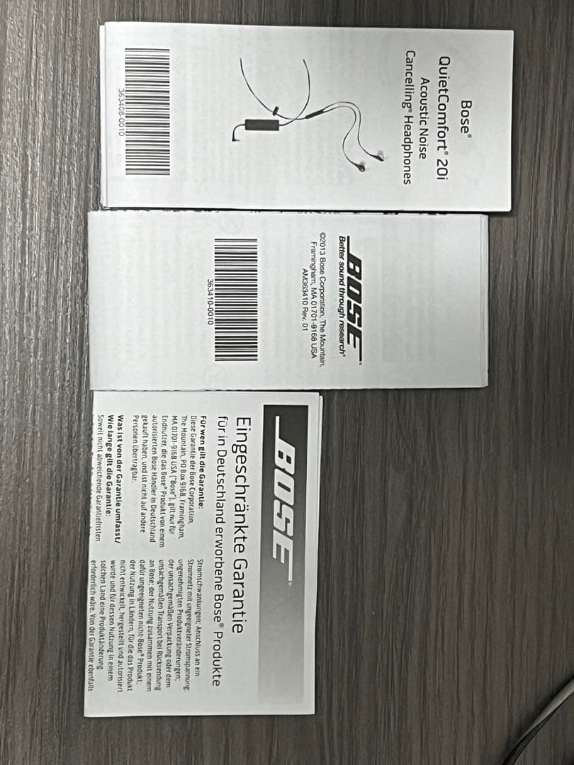 BOSE ボーズ QuietComfort 20i QC20i