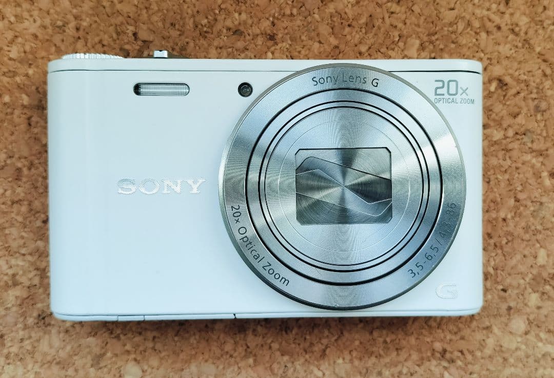 【動作良好】SONY　DSC-WX300　ホワイト　サイバーショット　デジカメ
