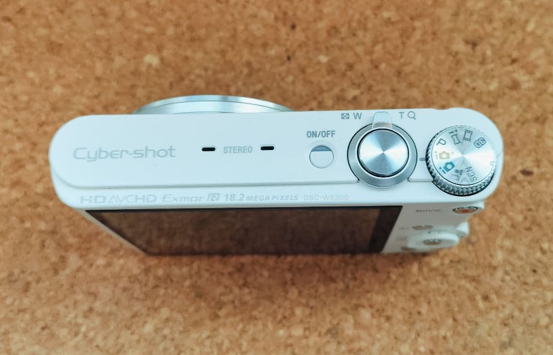 【動作良好】SONY　DSC-WX300　ホワイト　サイバーショット　デジカメ