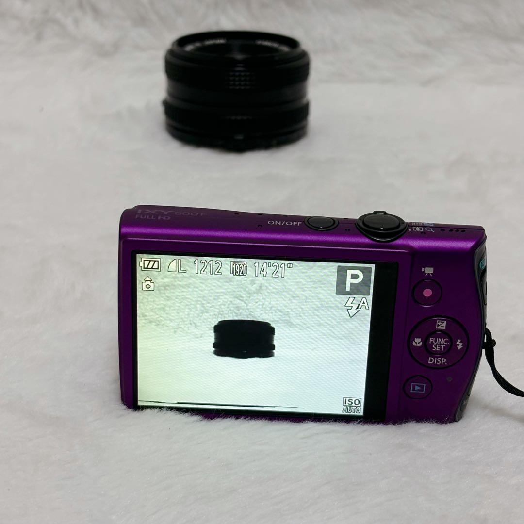 【極美品】Canon IXY600F デジタルカメラ パープル 紫