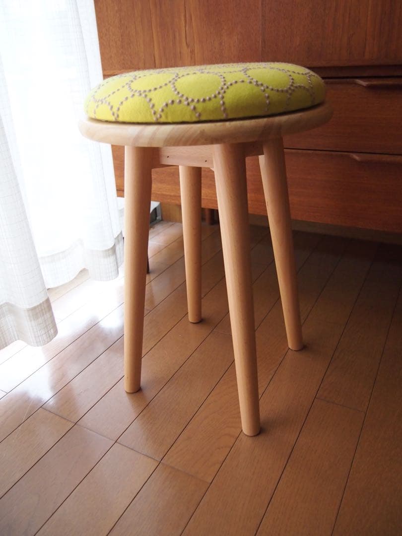 piroroさん専用 ミナペルホネン ハンドメイド ラウンドスツール 生地 椅子