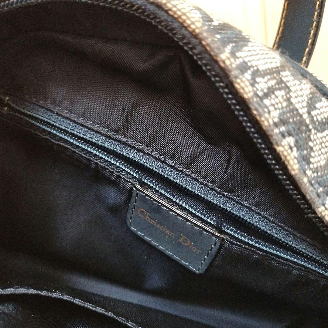 Dior ロゴ入りハンドバッグ ネイビー