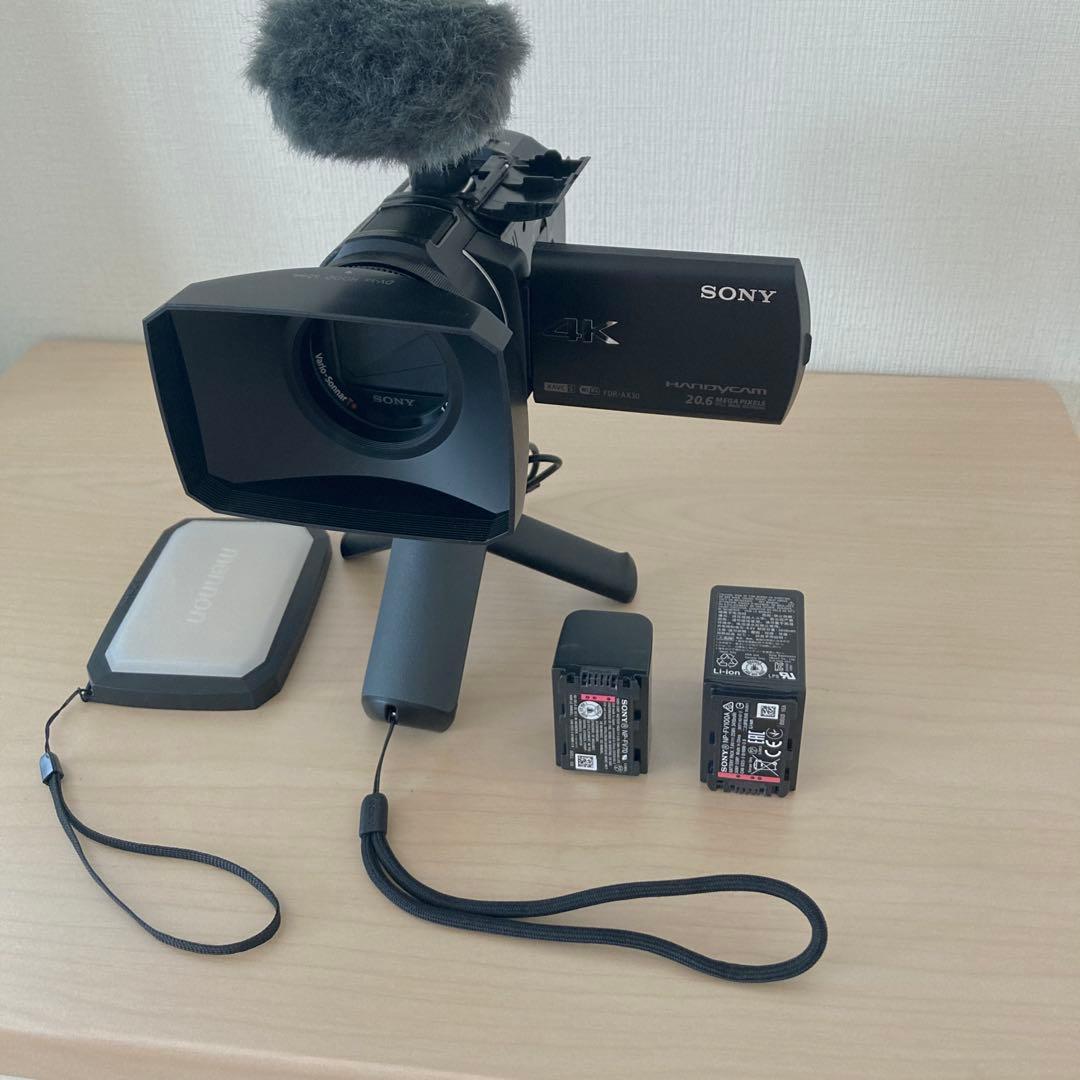 Sony 4K FDR-AX30 ビデオカメラ ＋　アクセサリー