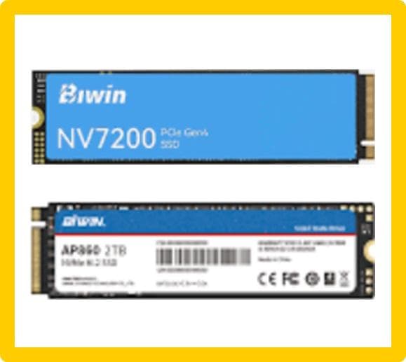 【新品・未使用】 Biwin NV7200 NVMeSSD1TB ヒートシンク付