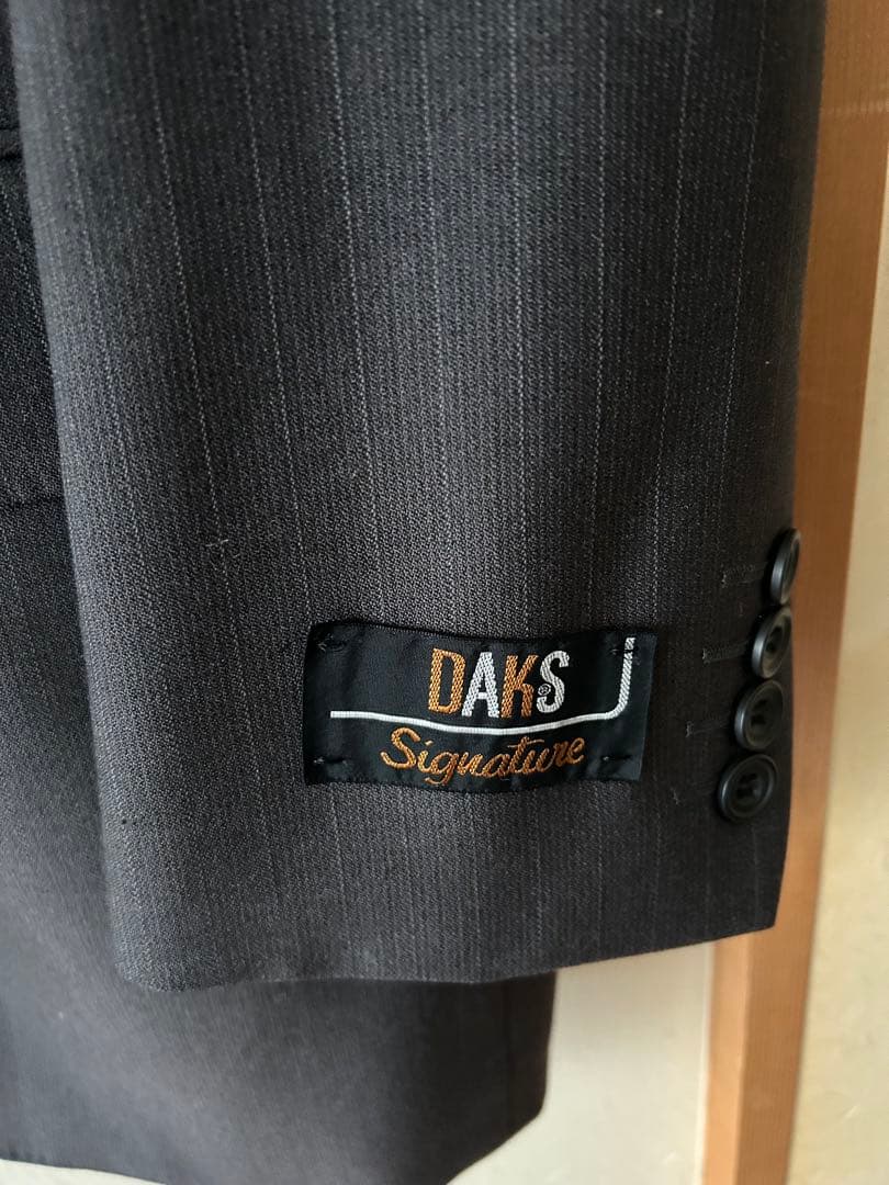 最終お値下げ‼️新品　ダックス　DAKS スーツA7 毛100% ダークグレー