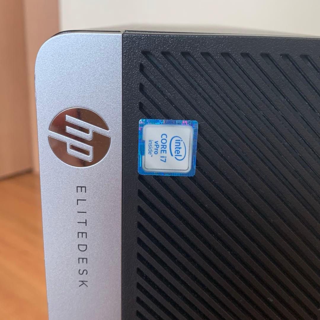 ミニPC HP EliteDesk 800 G3 SFF corei7 8G 500GB