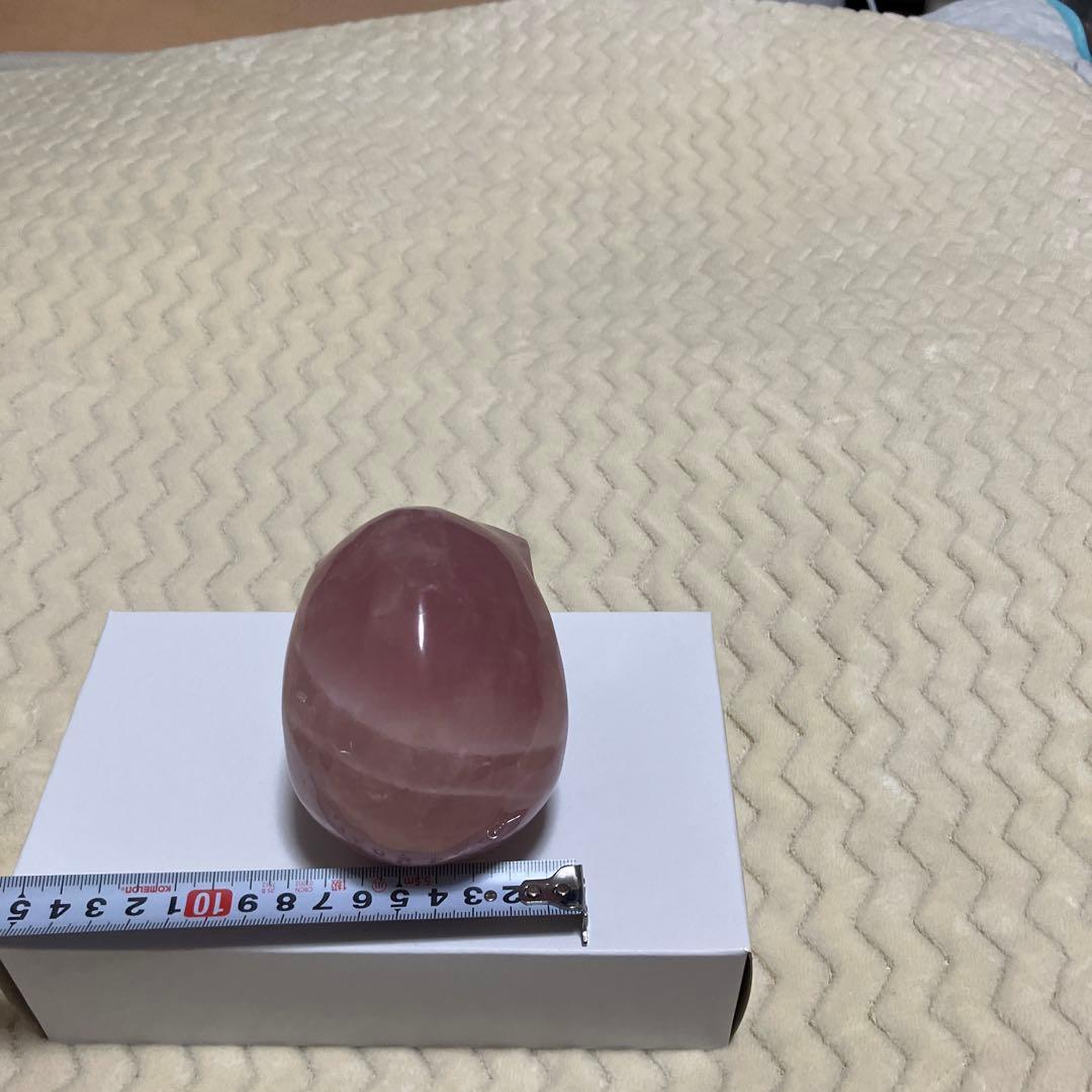 (激レア)ローズクォーツスカル　髑髏　恋愛運　ラッキー　ストーン　魔除け