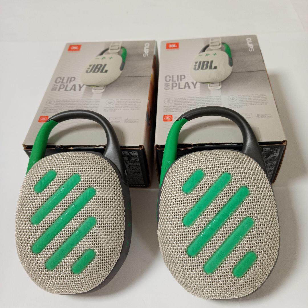 JBL CLIP5 ウィンブルドングリーン ワイヤレススピーカー 二台組