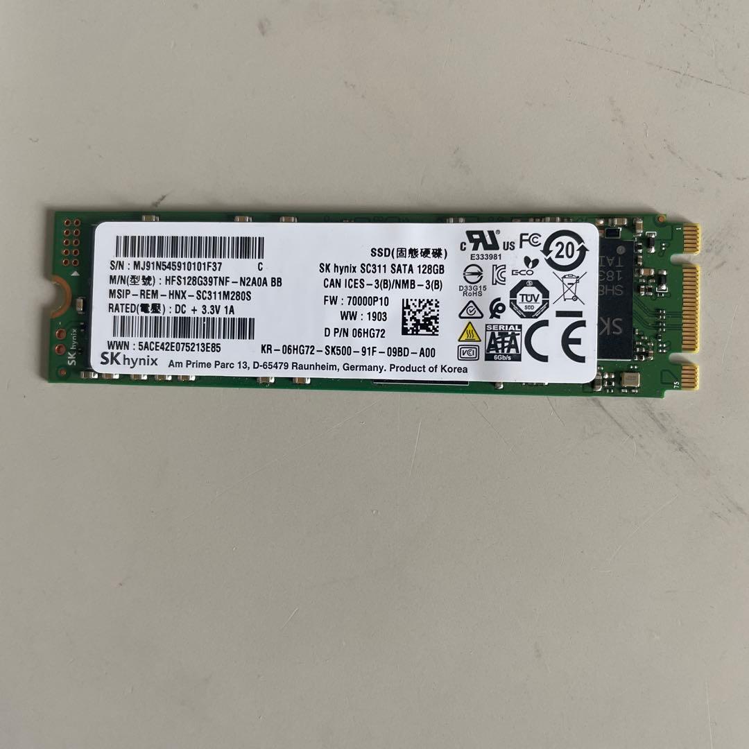 SK hynix SSD 128GB M.2 SATA 10枚セット動作確認済み