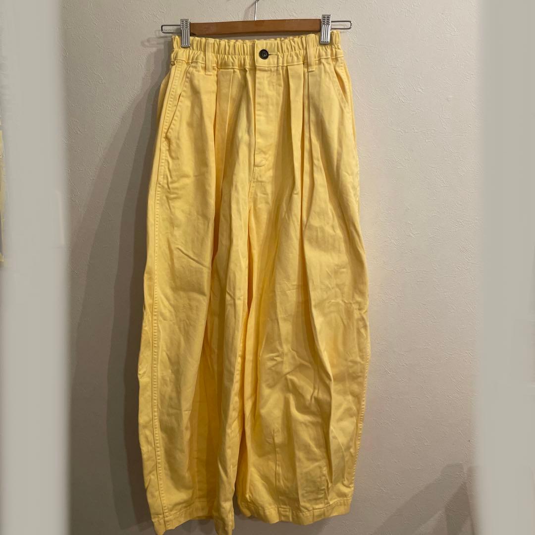 限定値下げ　ハーベスティ　HAVESTYサーカスパンツ ライトイエロー　サイズ１