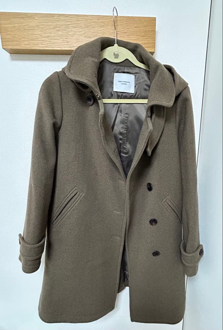 試着のみ！アーバンリサーチ　ドアーズ　ショールカラー2WAYロングコート