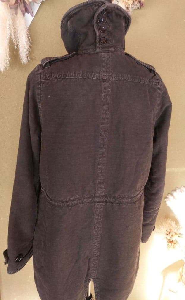 SHARE SPIRIT モッズコート スミクロ　ボア襟