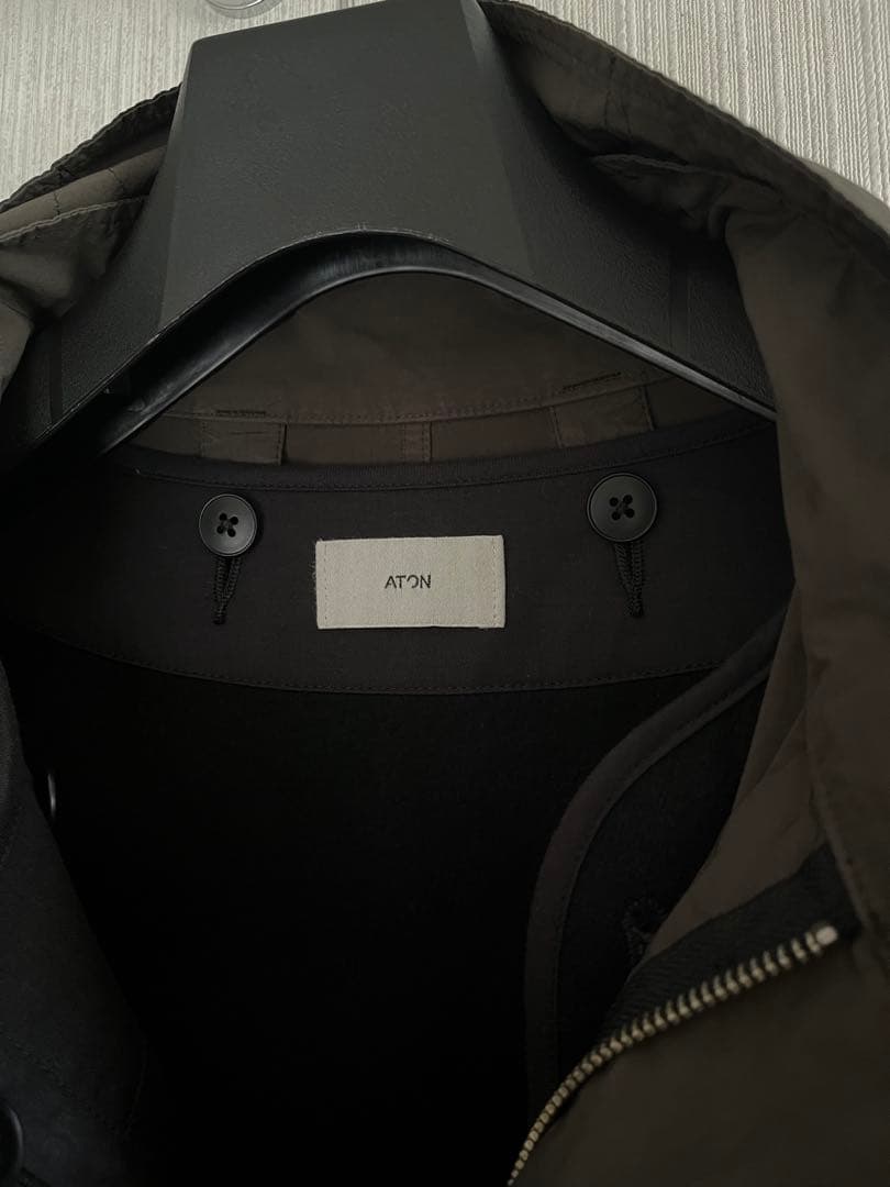 【美品】ATON AIR VENTILE SHORT MODS COAT