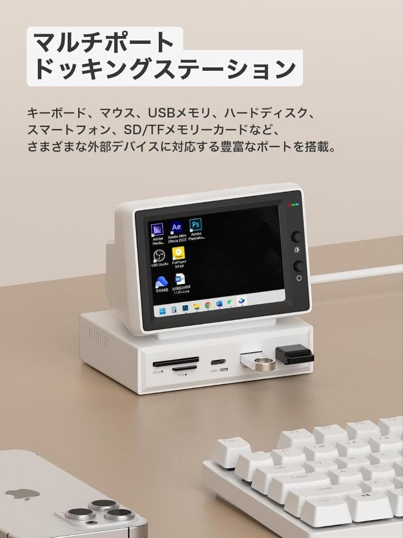 Hagibis IPS ミニモニター 3.5インチ