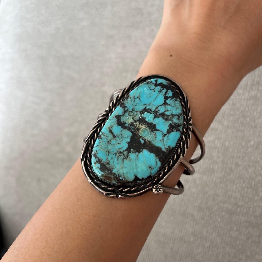 インディアンジュエリー　バングル　トルコ石