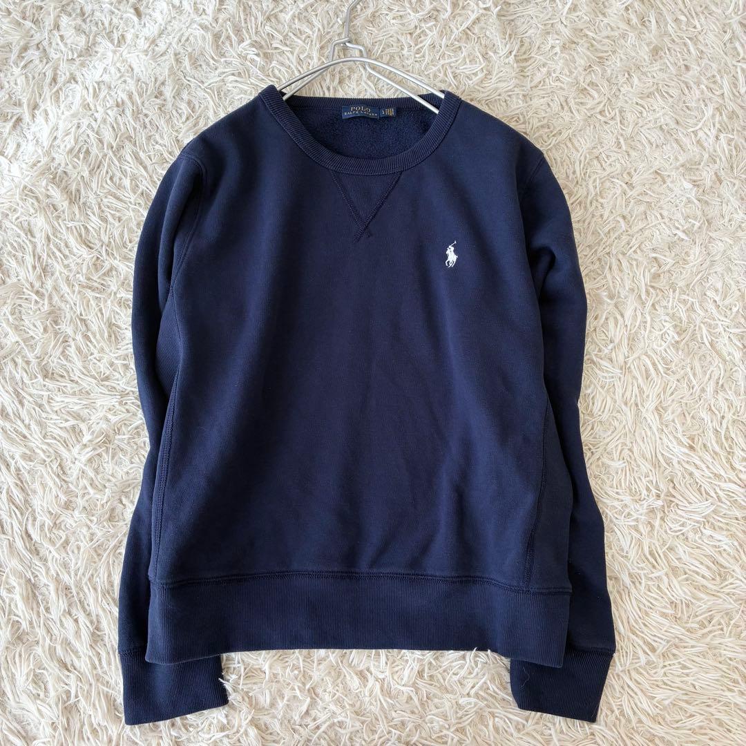 ポロラルフローレン 裏起毛スウェット ネイビー ポニー刺繍L