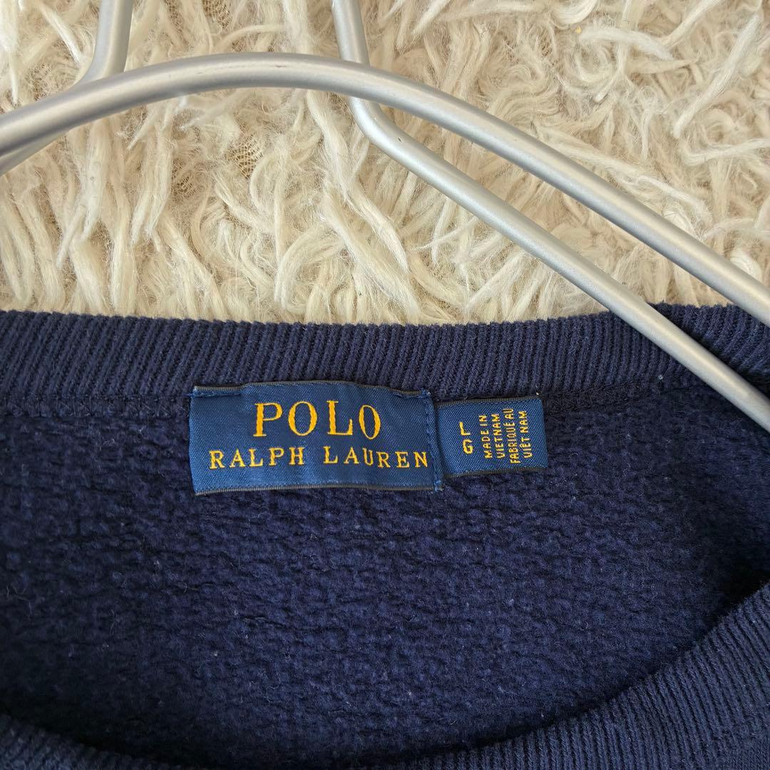 ポロラルフローレン 裏起毛スウェット ネイビー ポニー刺繍L