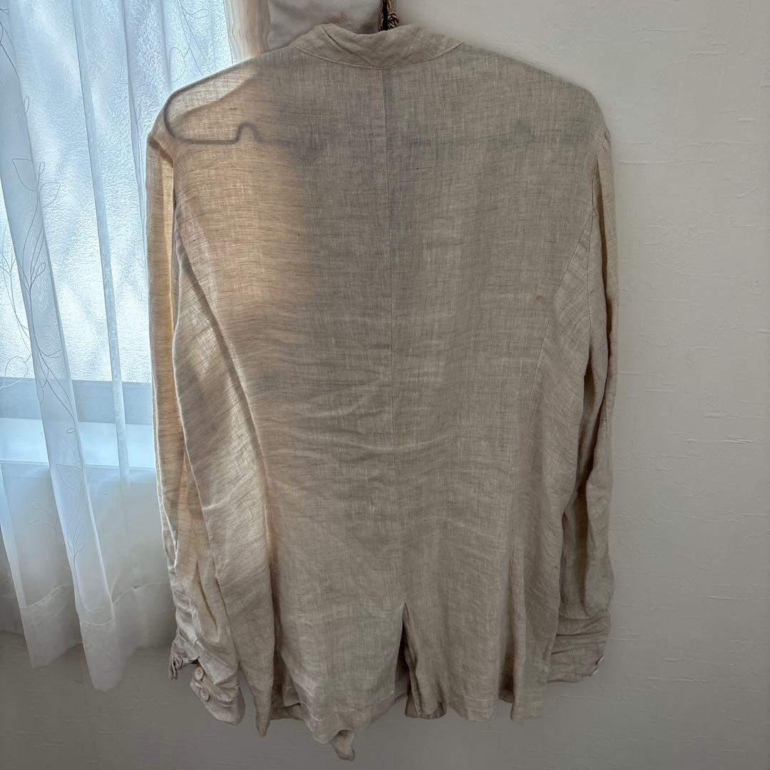 ✨美品✨Poème Bohémien ベージュ ノーカラージャケット