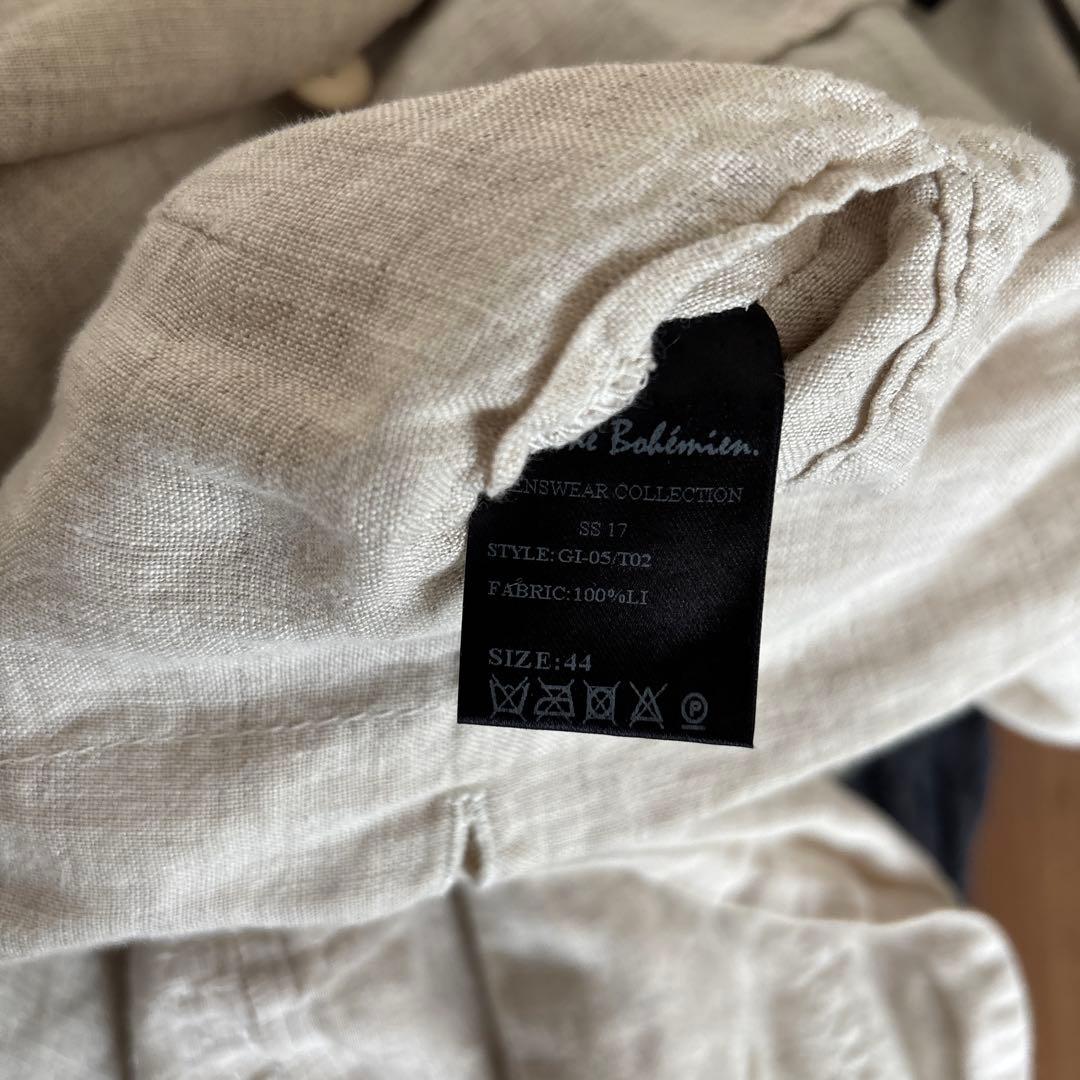 ✨美品✨Poème Bohémien ベージュ ノーカラージャケット