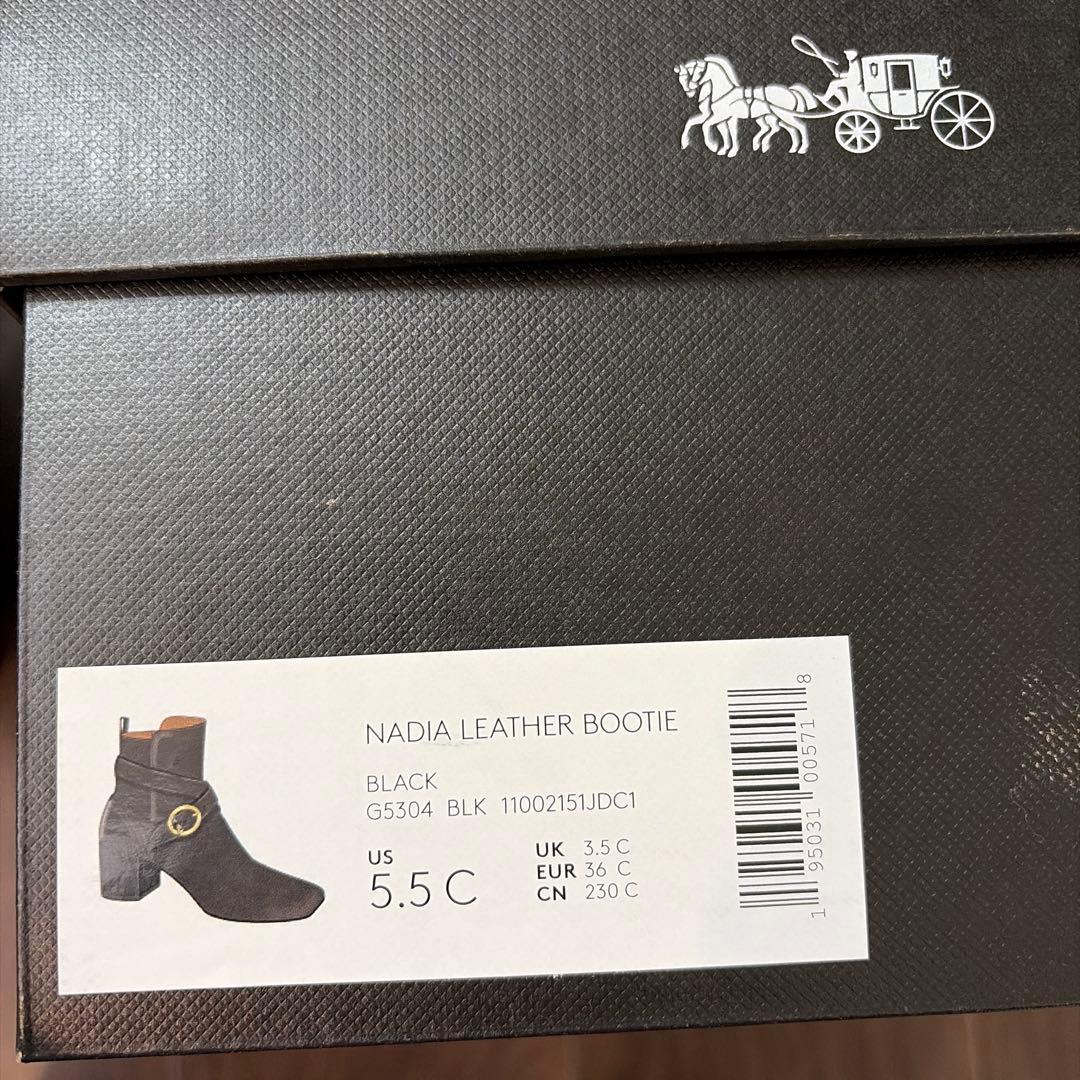【最終値下げ】COACH ブラック アンクルブーツ