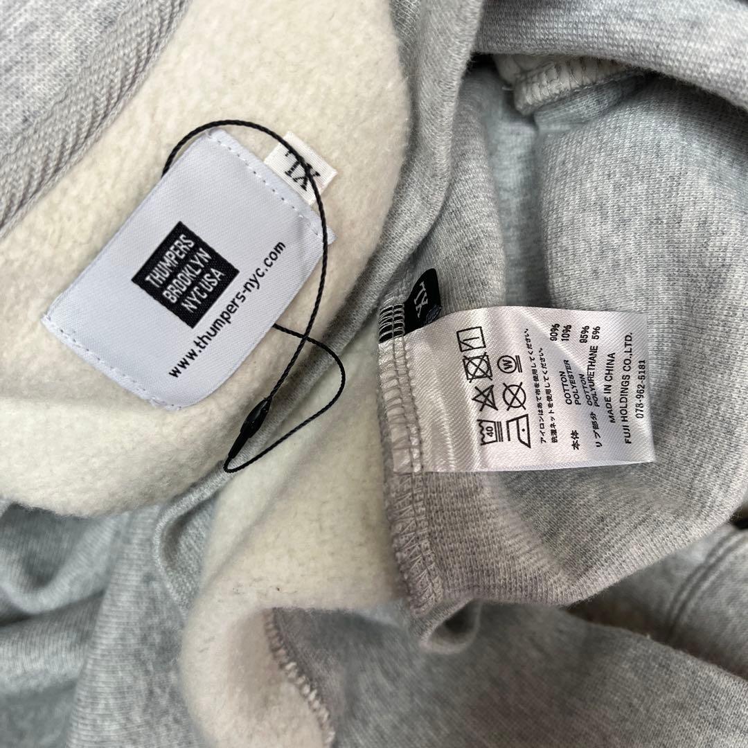 新品 THUMPERS BROOKLYN NYC サイドポケット付スウェットXL