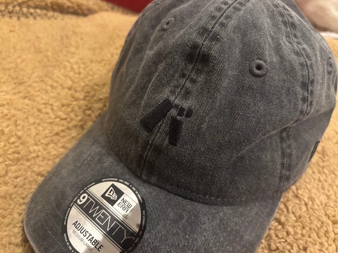 バ帽 黒　ウォッシュ　黒文字 バナナマンニューエラ　バキャップ