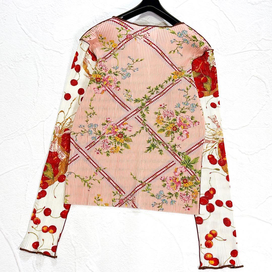 ✨極美品✨ピンクハウス　コトハヨコザワ　カットソー　チェリー　プリーツ　フリル