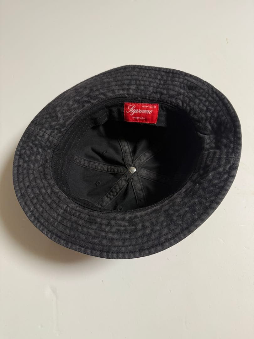 Supreme 黒 バケットハット　シュプリーム