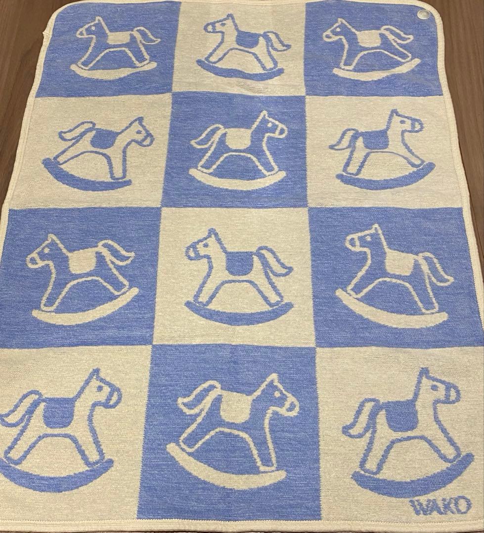 〈和光限定品〉クリッパン ミニブランケット2枚　ブルー　ピンク