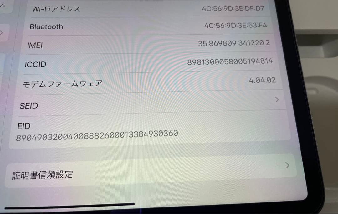 iPad Pro (11インチ) 64GB Wi-Fi + Cellular