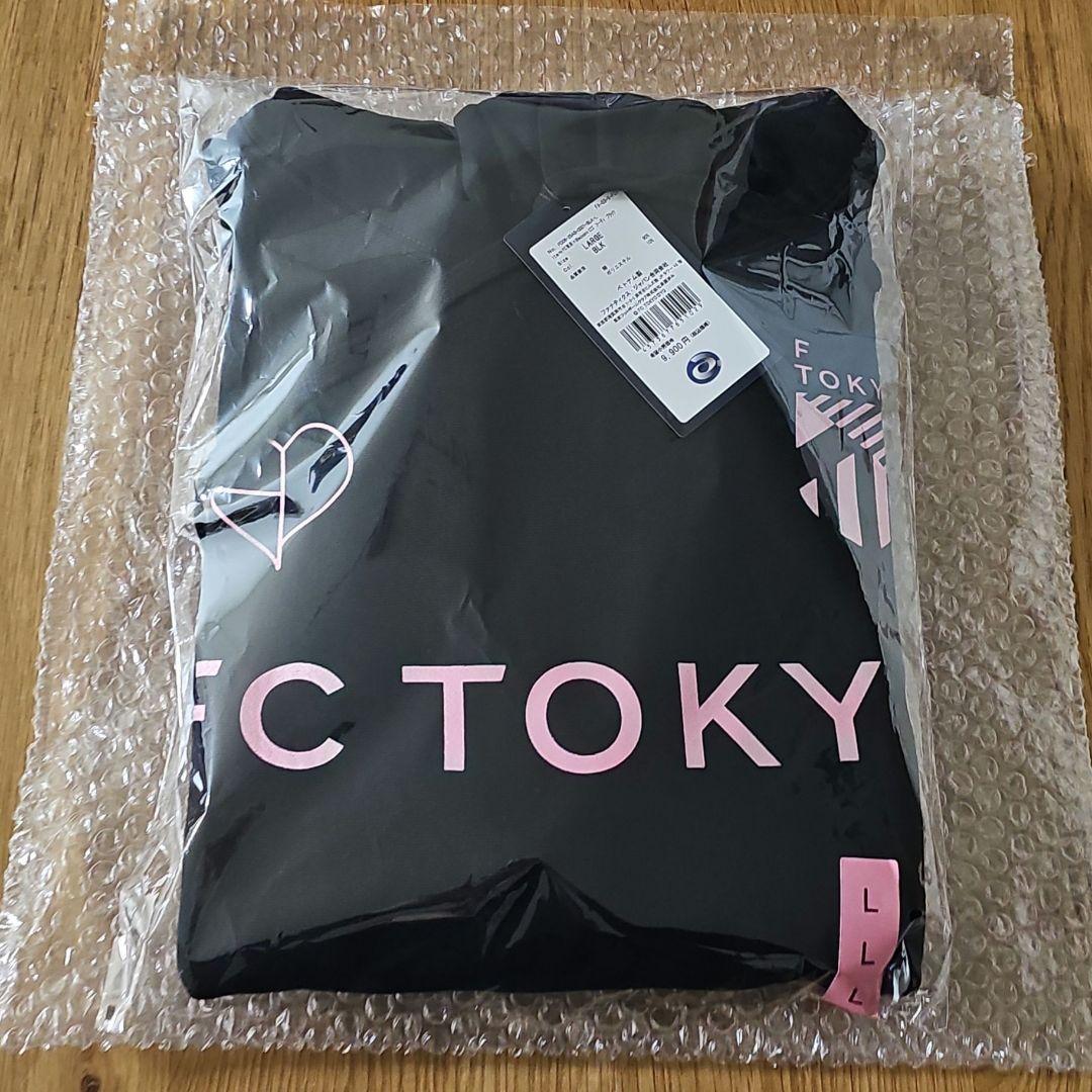 新品　FC東京×BLACKPINK ブラック ロゴ フーディ　Lサイズ