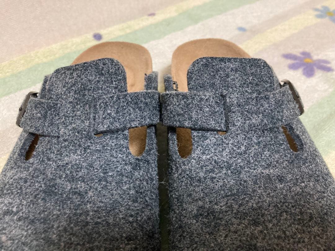 【極美品】ビルケンシュトック　ボストン　ナロー　ウール　フェルト　23cm