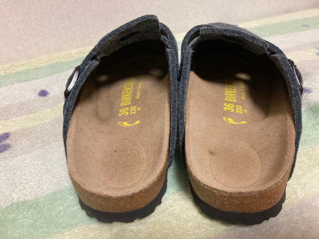 【極美品】ビルケンシュトック　ボストン　ナロー　ウール　フェルト　23cm