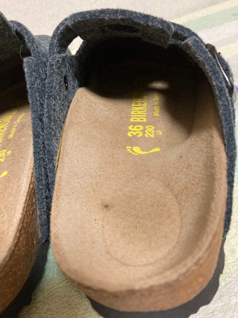 【極美品】ビルケンシュトック　ボストン　ナロー　ウール　フェルト　23cm