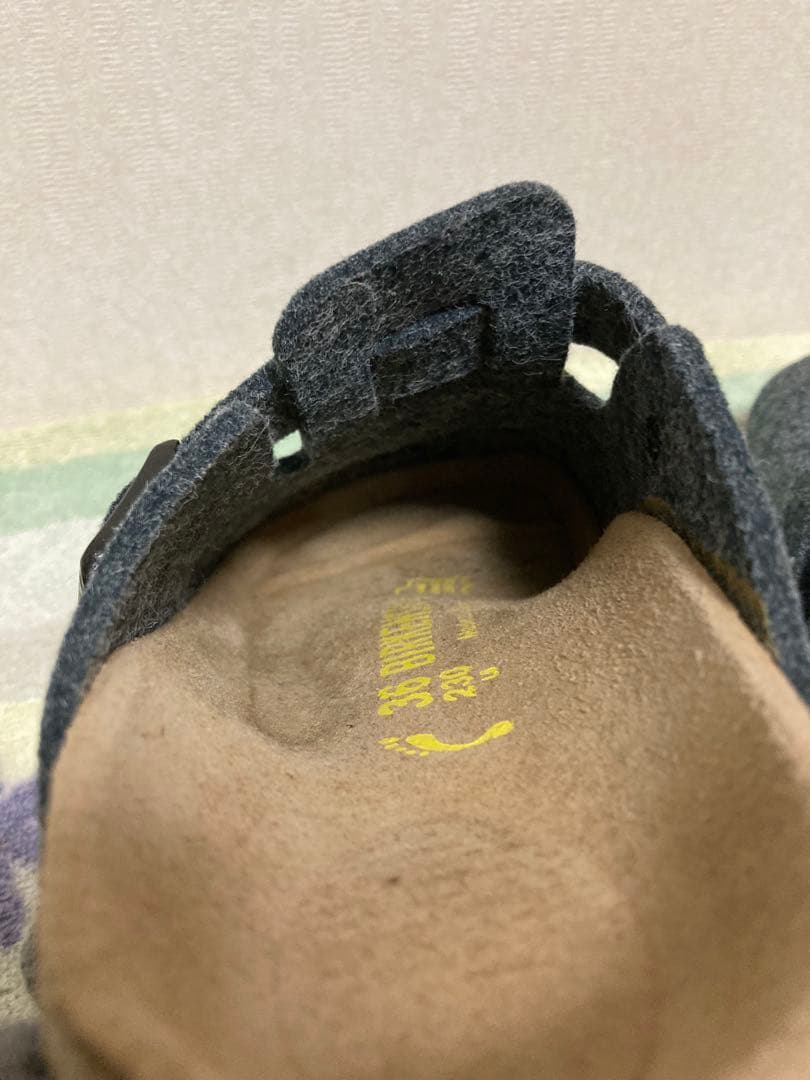 【極美品】ビルケンシュトック　ボストン　ナロー　ウール　フェルト　23cm